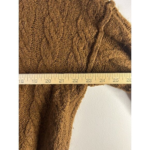 American Eagle Outfitters Oversized Cropped Hoodie Brown Sweater Size Sm… - Picture 8 of 9